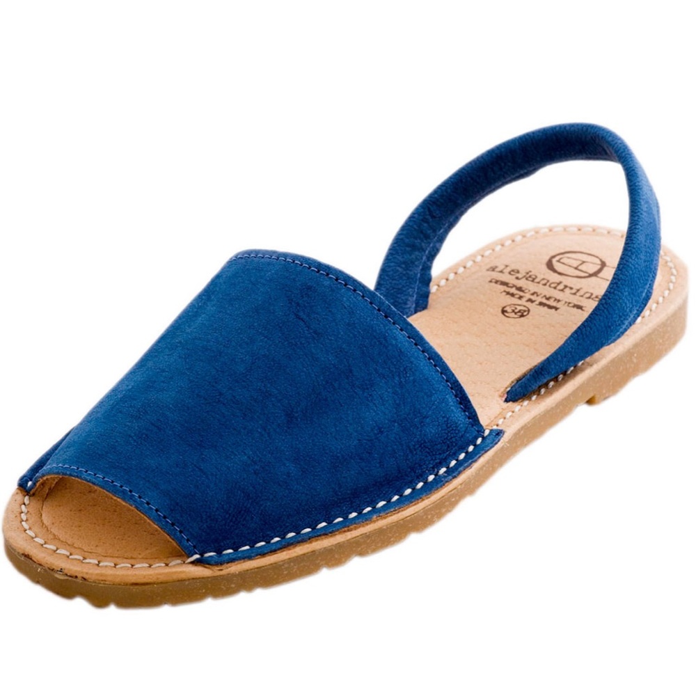 Alejandrina’s avarcas sandal navy sheep leather 40